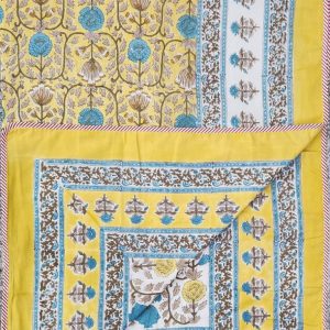Pure Mulmul Cotton Reversible Hand Block Dohars