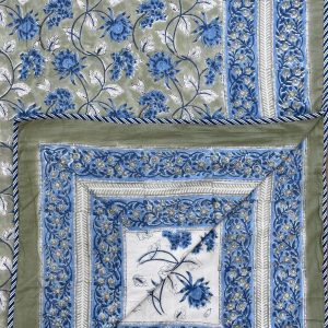 Pure Mulmul Cotton Reversible Hand Block Dohars