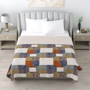 Pure Cotton Reversible Screen Printed Dohars 90*108