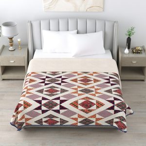 Pure Cotton Reversible Screen Printed Dohars 90*108