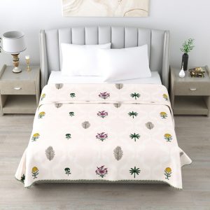 Pure Cotton Reversible Screen Printed Dohars 90*108