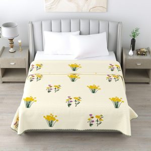 Pure Cotton Reversible Screen Printed Dohars 90*108